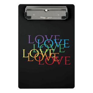 RAINBOW LOVE II Mini Clipboard