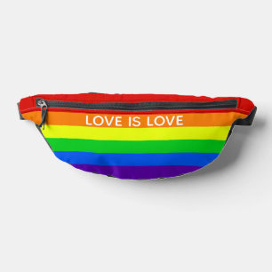 Rainbow Love is Love Gay Pride Bum Bags