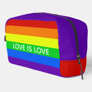 Rainbow Love is Love Gay Pride Dopp Kit