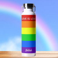 Rainbow Love is Love Gay Pride Personalised