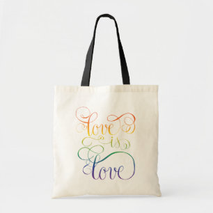 Rainbow Love is Love  Tote Bag