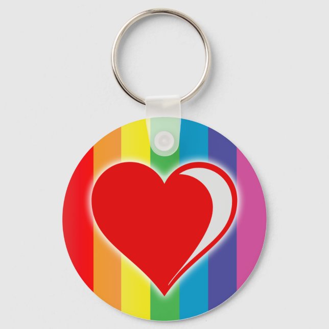 rainbow love. key ring (Front)