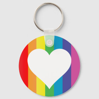 rainbow love. key ring