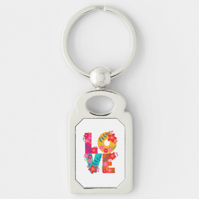 Rainbow Love Keychain (Front)