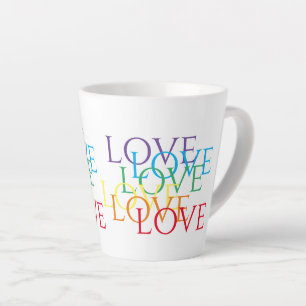 RAINBOW LOVE Latte Mug