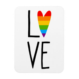 Rainbow Love Magnet