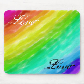 Rainbow Love Mouse Mat