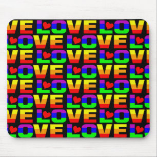 Rainbow Love mousepad