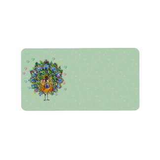 Rainbow Love Peacock Label