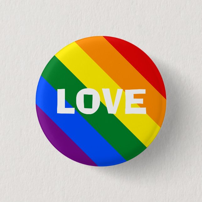 Rainbow Love Pin (Front)