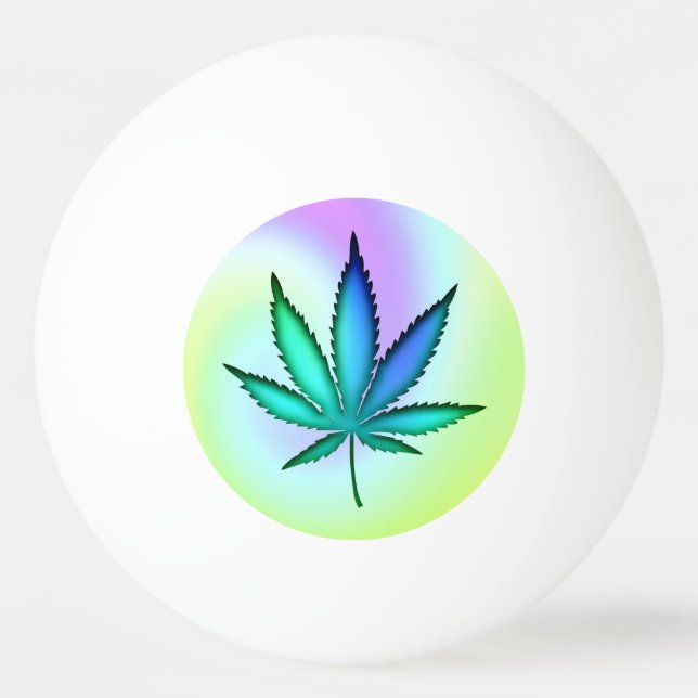 Rainbow Love  Ping Pong Ball (Front)