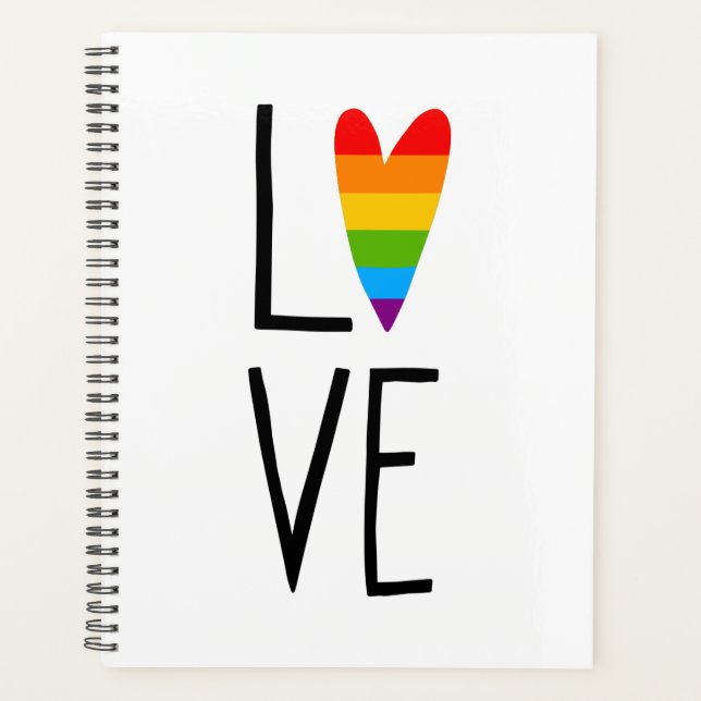 Rainbow Love Planner (Front)