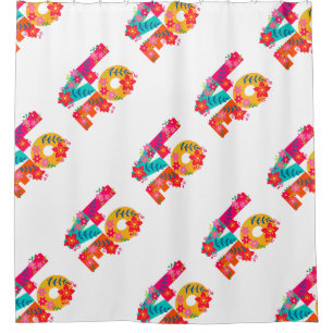 Rainbow Love Shower Curtain