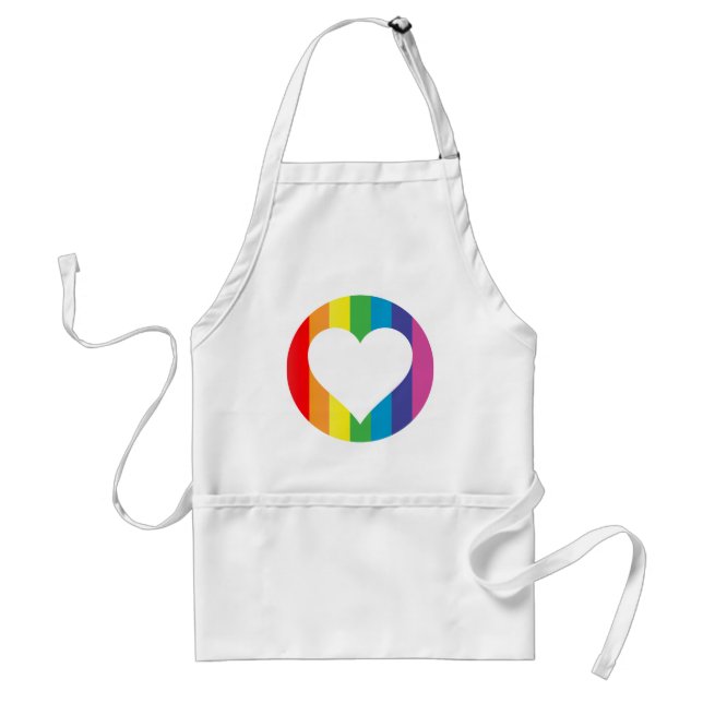 rainbow love standard apron (Front)