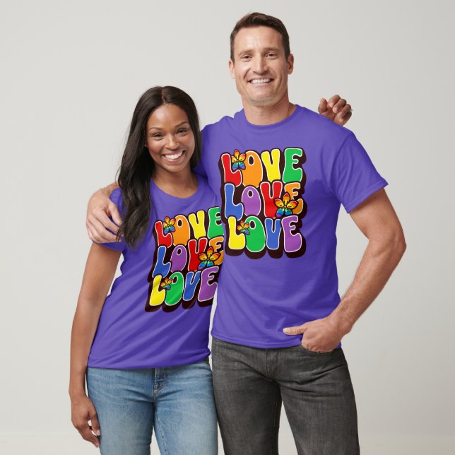 Rainbow Love T-Shirt (Unisex)