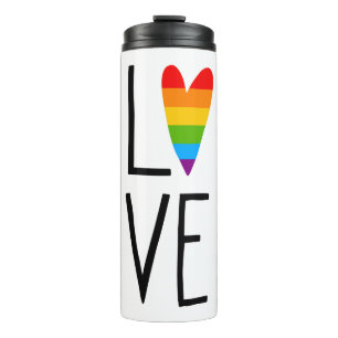 Rainbow Love Thermal Tumbler