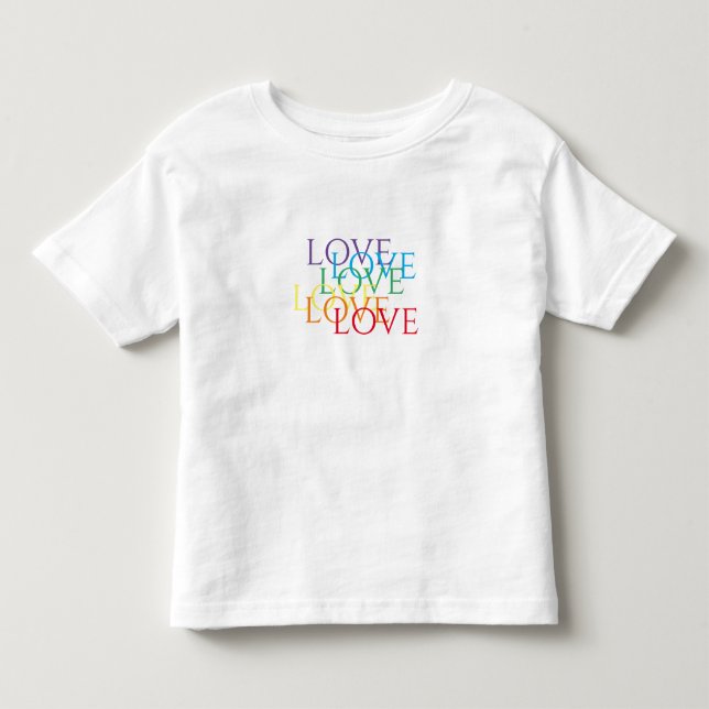 RAINBOW LOVE Toddler T-Shirt (Front)