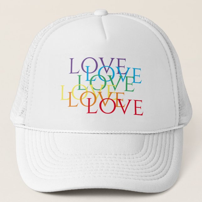 RAINBOW LOVE Trucker Hat (Front)