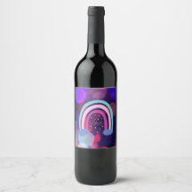 Rainbow Love Wine Label