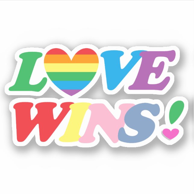 Rainbow Love Wins Heart LGBT (Front)