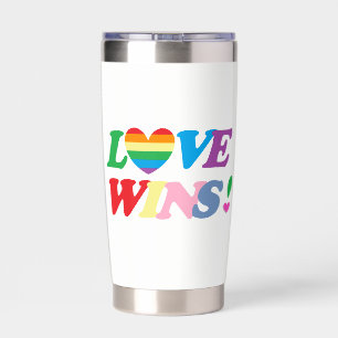 Rainbow Love Wins LGBT Insulated Tumbler