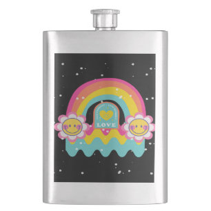 Rainbow Love yourself Hip Flask
