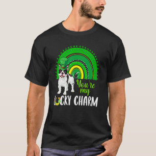 Rainbow Lucky Charm French Bulldog Dog  St Patrick T-Shirt