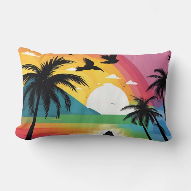 Rainbow Lumbar Cushion (Front)