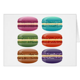 rainbow macarons