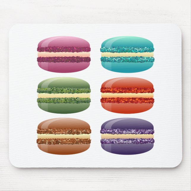 rainbow macarons mouse mat (Front)