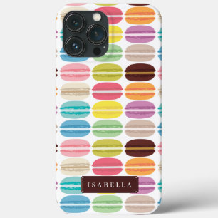 Rainbow Macarons Personalised iPhone 13 Pro Max Case