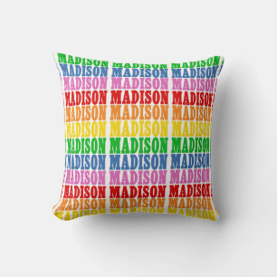 Rainbow Madison Cushion