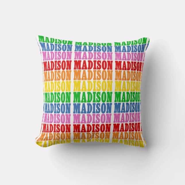 Rainbow Madison Cushion (Front)