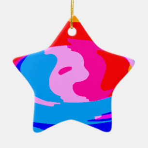 Rainbow magic ceramic tree decoration
