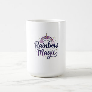 Rainbow Magic Mug Colourful Rainbow Coffee Cup