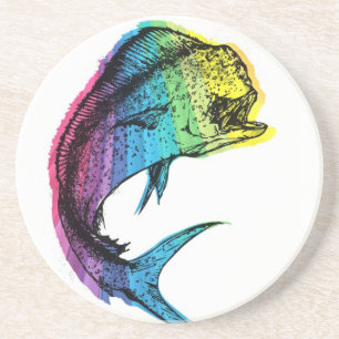 Rainbow Mahi Mahi Coaster