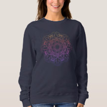 Rainbow Mandala dark blue sweatshirt