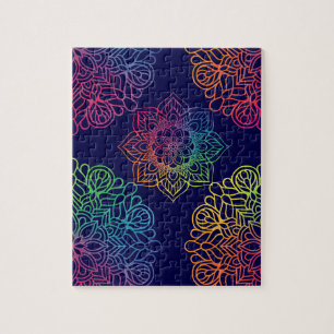 Rainbow Mandala Jigsaw Puzzle
