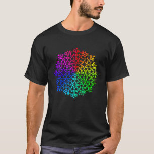 Rainbow Mandala Lotus Flower Sacred Geometry Yoga T-Shirt