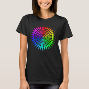 Rainbow Mandala Lotus Flower Sacred Geometry Yoga T-Shirt