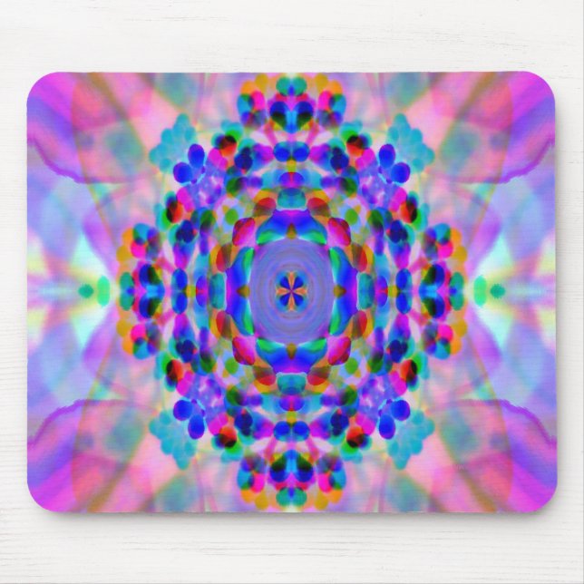 Rainbow Mandala.... Mouse Mat (Front)