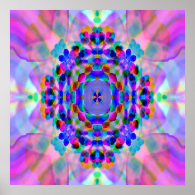 Rainbow Mandala... Poster (Front)