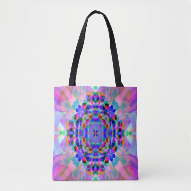 Rainbow  Mandala.... Tote Bag (Front)