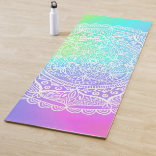 Rainbow Mandala Yoga Mat