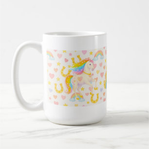Rainbow Mane Horses Coffee Mug — Cooper & Cody