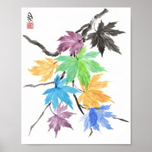 Rainbow Maple Dance Poster