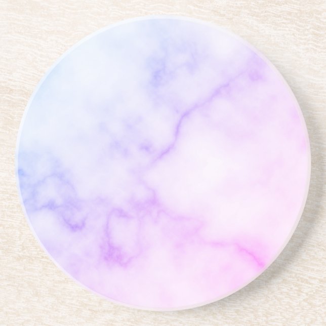 Rainbow Marble Pattern Coaster (Front)