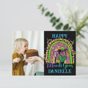 Rainbow Mardi Gras Card