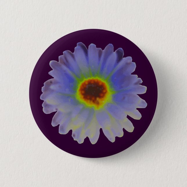 Rainbow Marigold Button (Front)