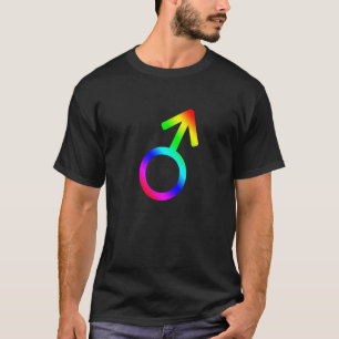 Rainbow Mars Glyph T-Shirt